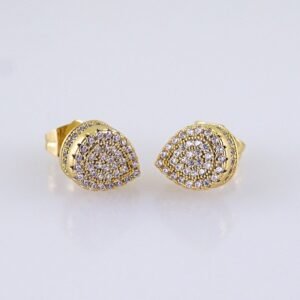 Women Earrings/ Aretes Dama/ Zircon Stone/ 14k Real Color// E1460