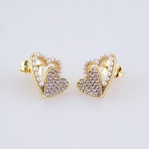 Women Earrings/ Aretes Dama/ Zircon Stone/ 14k Real Color// E1490