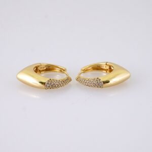 Women Earrings/ Aretes Dama/ Zircon Stone/ 14k Real Color// E1506