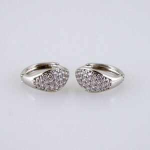 Women Earrings/ Aretes Dama/ Zircon Stone/ Silver Color// E1508