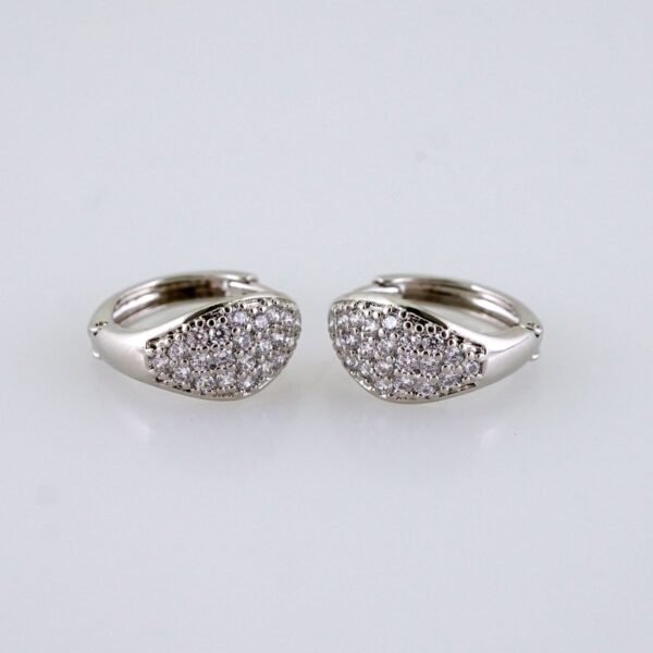 Women Earrings/ Aretes Dama/ Zircon Stone/ Silver Color// E1508
