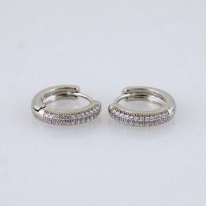 Women Earrings/ Aretes Dama/ Zircon Stone/ Silver Color// E1509