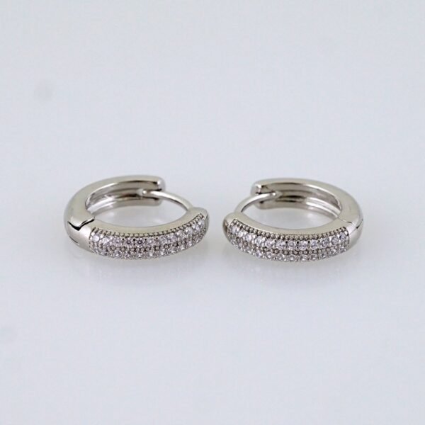 Women Earrings/ Aretes Dama/ Zircon Stone/ Silver Color// E1509