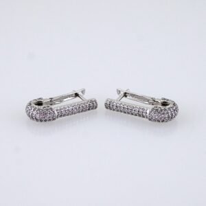 Women Earrings/ Aretes Dama/ Zircon Stone/ Silver Color// E1511