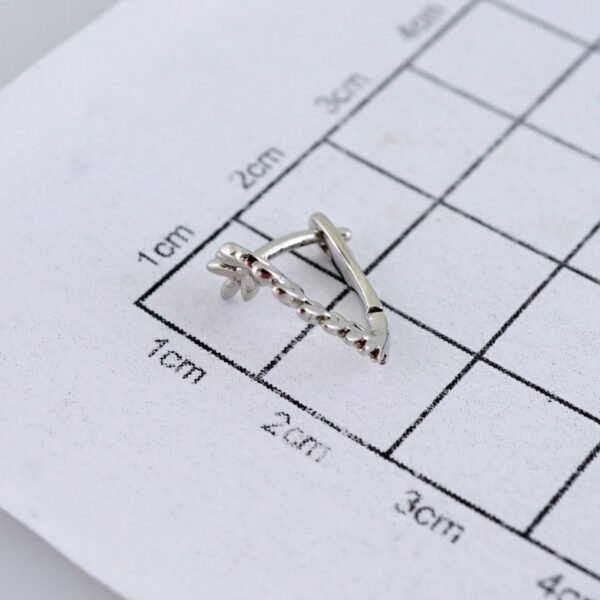 Women Earrings/ Aretes Dama/ Plain/ Silver Color// E1514 - Image 3