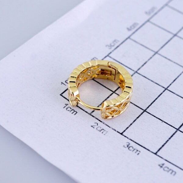 Women Earrings/ Aretes Dama/ Zircon Stone/ 14k Real Color// E1520 - Image 3
