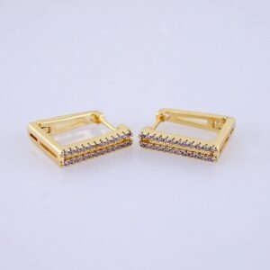 Women Earrings/ Aretes Dama/ Zircon Stone/ 14k Real Color// E1523