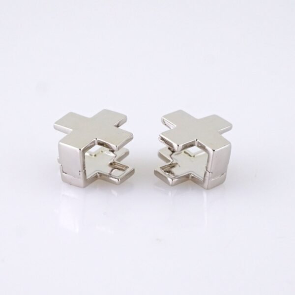 Women Earrings/ Aretes Dama/ Plain/ Silver Color// E1526