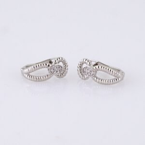Women Earrings/ Aretes Dama/ Zircon Stone/ Silver Color// E1527