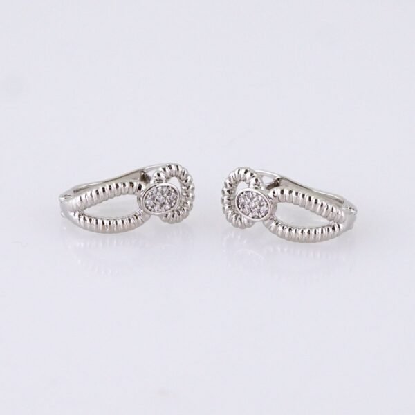 Women Earrings/ Aretes Dama/ Zircon Stone/ Silver Color// E1527