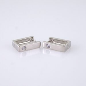 Women Earrings/ Aretes Dama/ Zircon Stone/ Silver Color// E1529