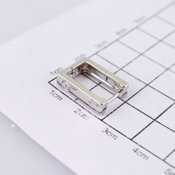 Women Earrings/ Aretes Dama/ Zircon Stone/ Silver Color// E1529 - Image 3
