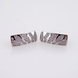 Women Earrings/ Aretes Dama/ Zircon Stone/ Silver Color// E1540