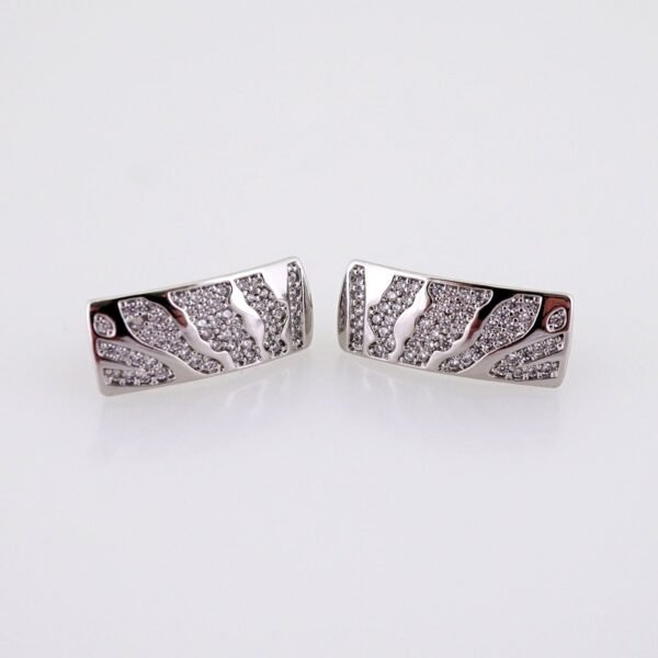 Women Earrings/ Aretes Dama/ Zircon Stone/ Silver Color// E1540