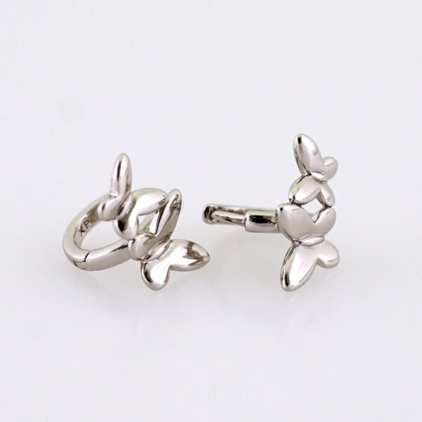 Women Earrings/ Aretes Dama/ Plain/ Siver Color// E1541 - Image 2
