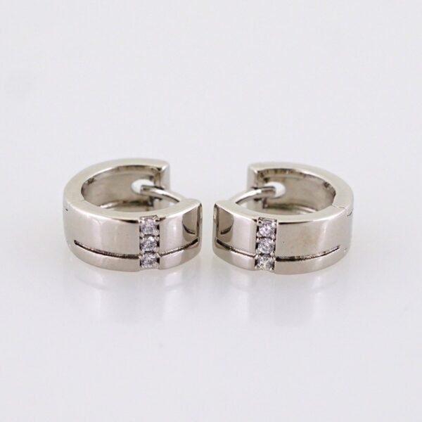 Women Earrings/ Aretes Dama/ Zircon Stone/ Silver Color// E1542