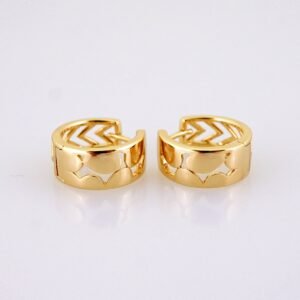 Women Earrings/ Aretes Dama/ Plain/ 14k Real Color// E1544