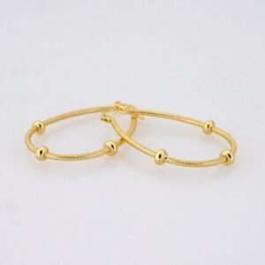 Women Earrings/ Aretes Dama/ Plain/ 14k Real Color// E1547
