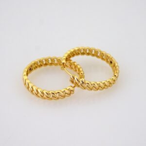 Women Earrings/ Aretes Dama/ Plain/ 14k Real Color// E1548