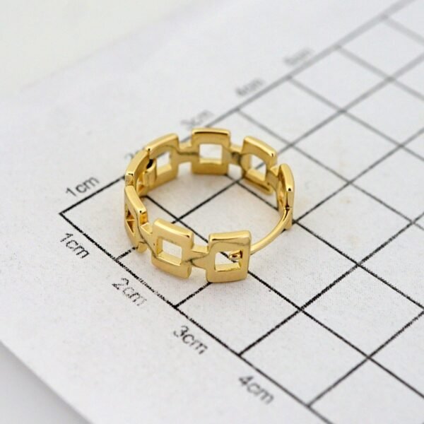 Women Earrings/ Aretes Dama/ Plain/ 14k Real Color// E1550 - Image 3