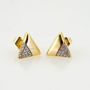 Women Earrings/ Aretes Dama/ Zircon Stone/ 14k Real Color// E1553