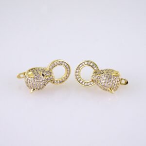 Women Earrings/ Aretes Dama/ Zircon Stone/ 14k Real Color// E1556