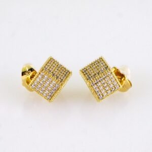 Women Earrings/ Aretes Dama/ Zircon Stone/ 14k Real Color// E1565