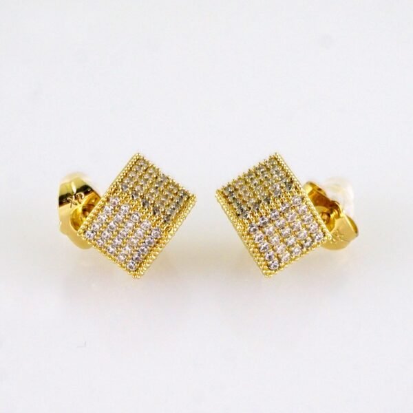 Women Earrings/ Aretes Dama/ Zircon Stone/ 14k Real Color// E1565
