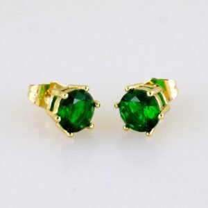 Women Earrings/ Aretes Dama/ Zircon Stone/ 14k Real Color// E1569