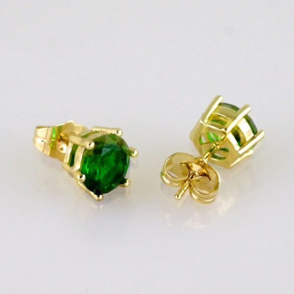 Women Earrings/ Aretes Dama/ Zircon Stone/ 14k Real Color// E1569 - Image 2