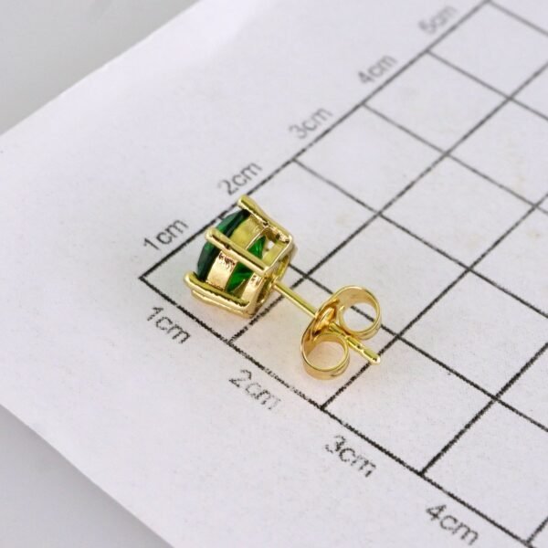 Women Earrings/ Aretes Dama/ Zircon Stone/ 14k Real Color// E1569 - Image 3