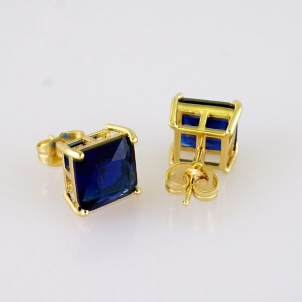 Women Earrings/ Aretes Dama/ Zircon Stone/ 14k Real Color// E1571 - Image 2