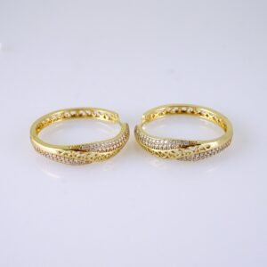 Women Earrings/ Aretes Dama/ Zircon Stone/ 14k Real Color// E1574