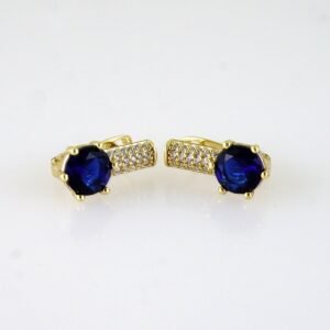 Women Earrings/ Aretes Dama/ Zircon Stone/ 14k Real Color// E1577