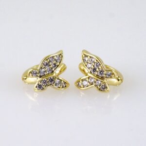 Women Earrings/ Aretes Dama/ Zircon Stone/ 14k Real Color// E1579