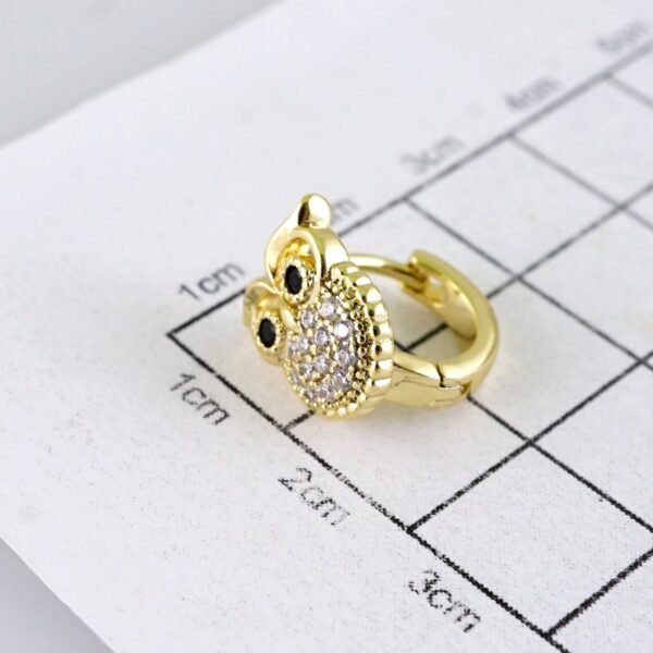 Women Earrings/ Aretes Dama/ Zircon Stone/ 14k Real Color// E1581 - Image 3
