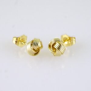 Women Earrings/ Aretes Dama/ Plain/ 14k Real Color// E1582
