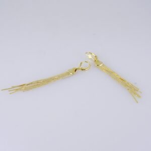 Women Earrings/ Aretes Dama/ Plain/ 14k Real Color// E1584
