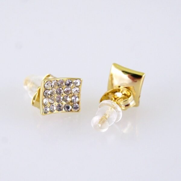 Women Earrings/ Aretes Dama/ Zircon Stone/ 14k Real Color// E1592 - Image 2