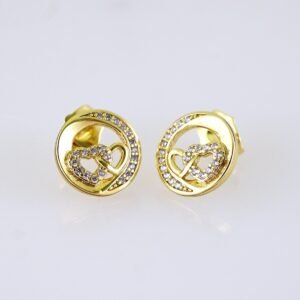 Women Earrings/ Aretes Dama/ Zircon Stone/ 14k Real Color// E1593