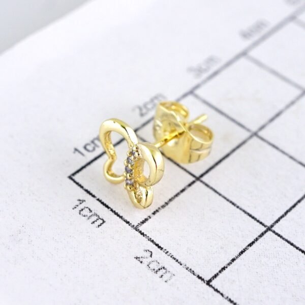 Women Earrings/ Aretes Dama/ Zircon Stone/ 14k Real Color// E1598 - Image 3