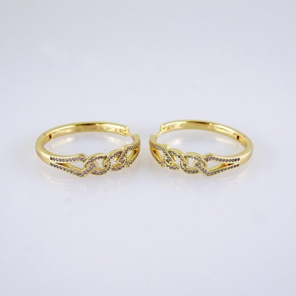 Women Earrings/ Aretes Dama/ Zircon Stone/ 14k Real Color// E1599