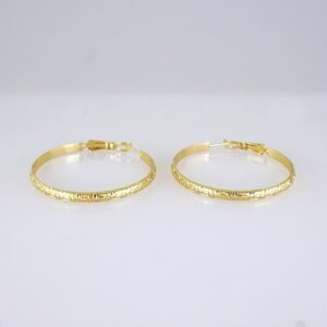 Women Earrings/ Aretes Dama/ Plain/ 14k Real Color// E1608