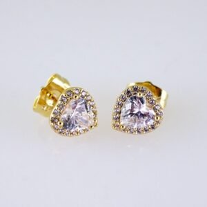 Women Earrings/ Aretes Dama/ Zircon Stone/ 14k Real Color// E1617