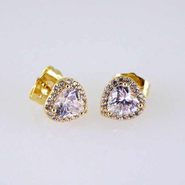 Women Earrings/ Aretes Dama/ Zircon Stone/ 14k Real Color// E1617