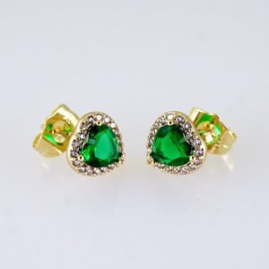 Women Earrings/ Aretes Dama/ Zircon Stone/ 14k Real Color// E1619