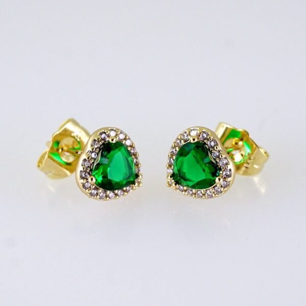 Women Earrings/ Aretes Dama/ Zircon Stone/ 14k Real Color// E1619