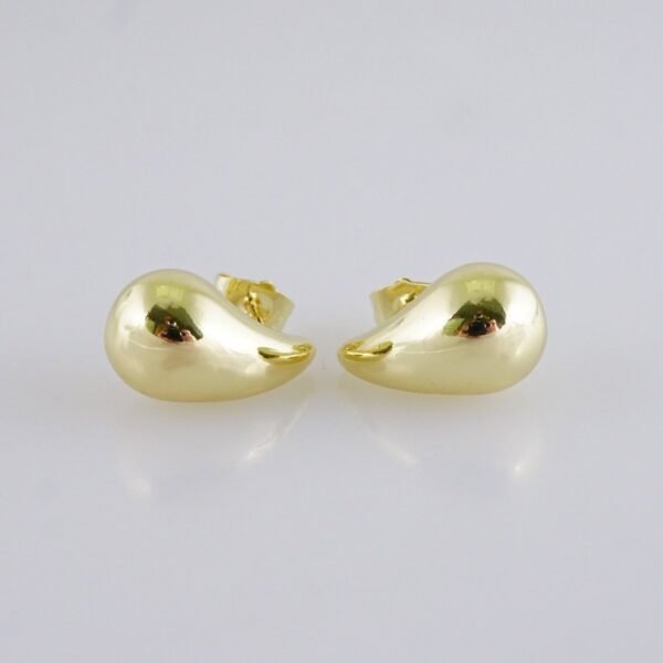 Women Earrings/ Aretes Dama/Plain/14k Real Color// E1621