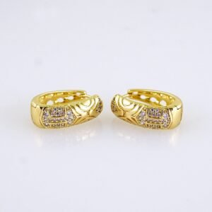Women Earrings/ Aretes Dama/ Zircon Stone/ 14k Real Color// E1622