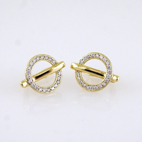 Women Earrings/ Aretes Dama/ Zircon Stone/ 14k Real Color// E1624